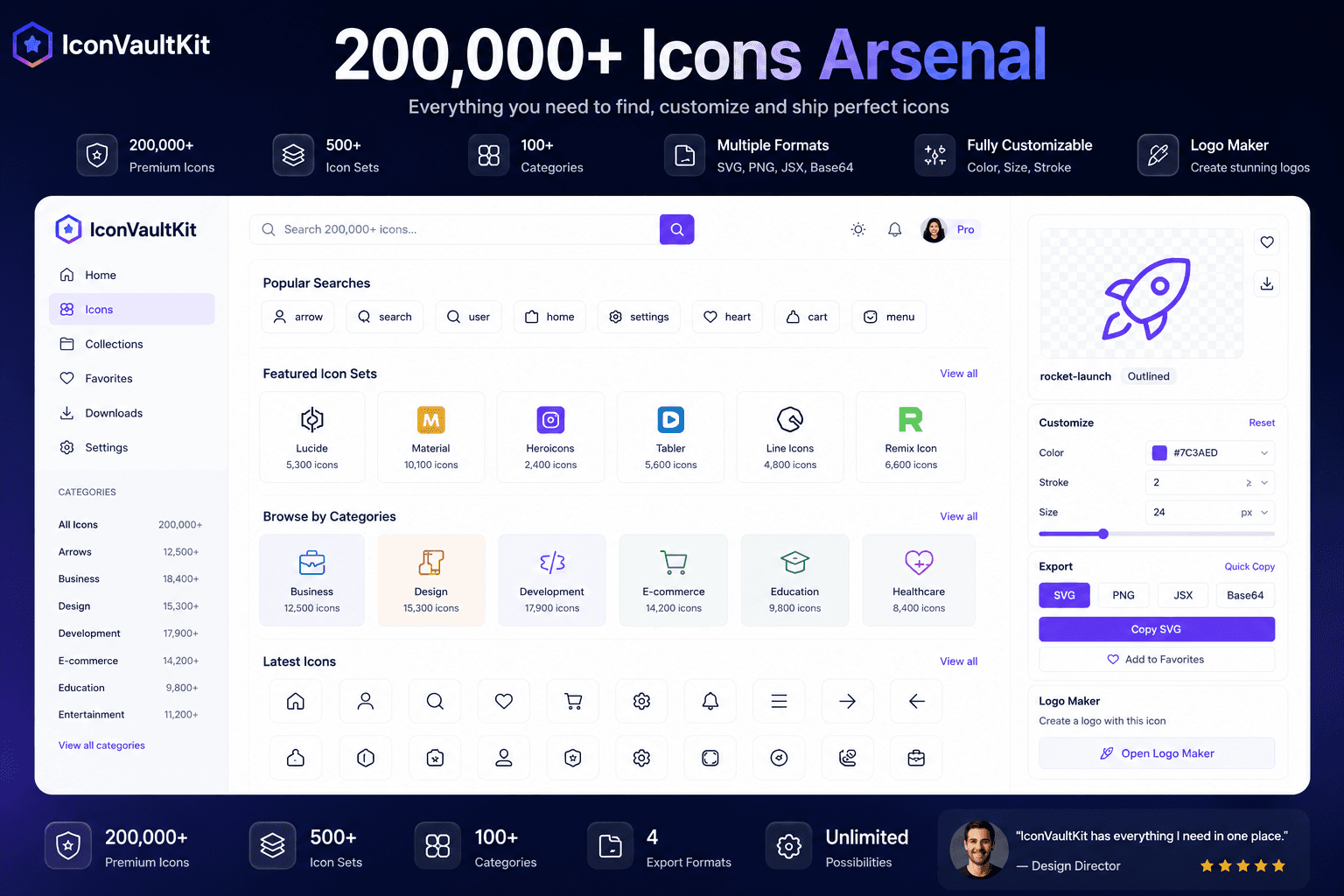IconVaultKit feature overview