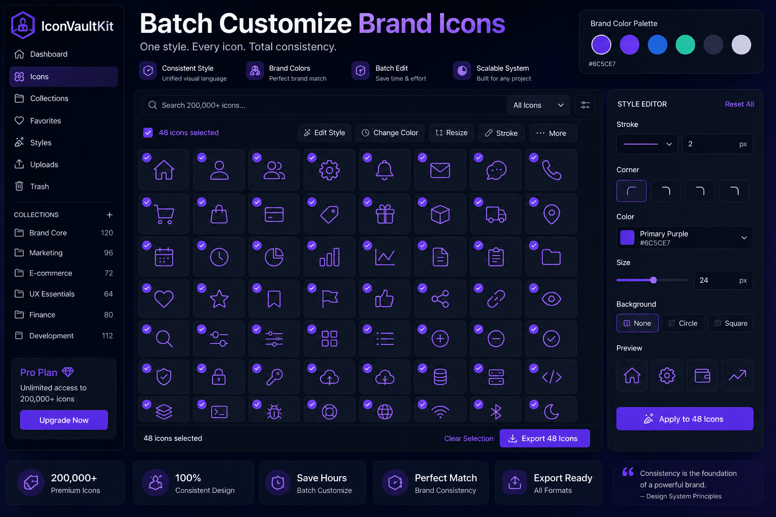 Pro Tip: Batch Customize IconVaultKit Icons for Consistent Brand Aesthetics
