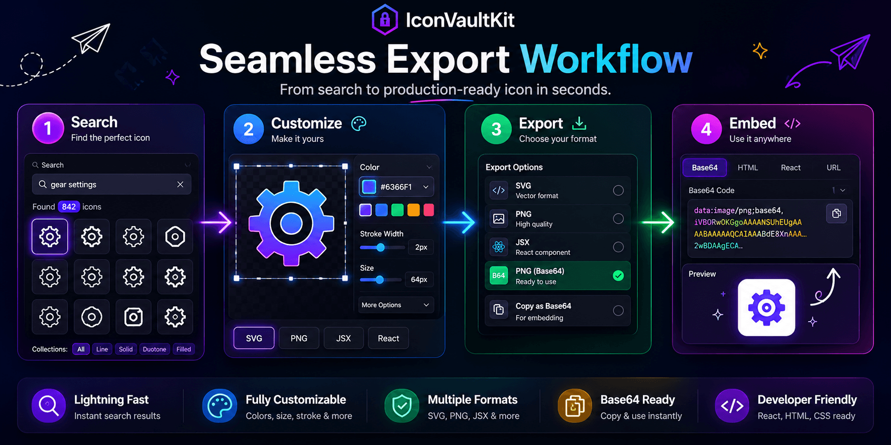 Seamless icon export workflow step by step